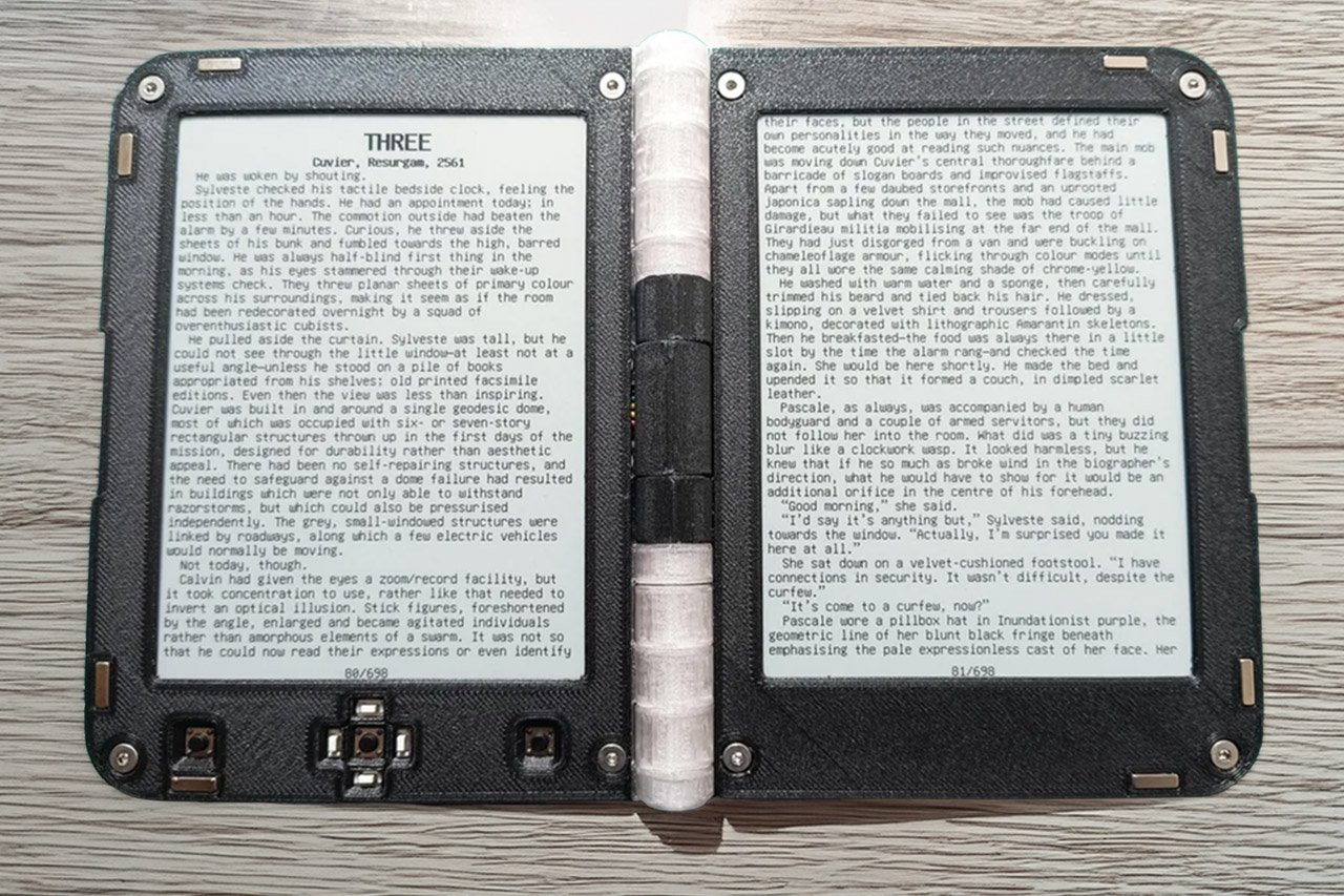 Custom Dual-Screen E-Reader Book