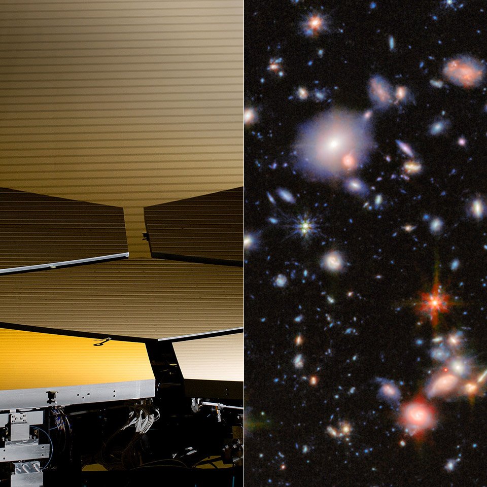 James Webb Space Telescope Hubble Ultra Deep Field Image