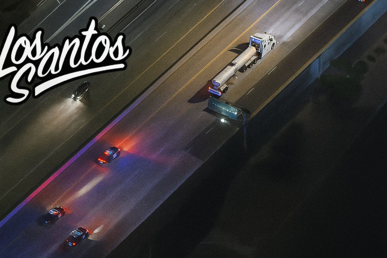 LA Pursuit Real GTA Chase Tanker Truck Los Angeles