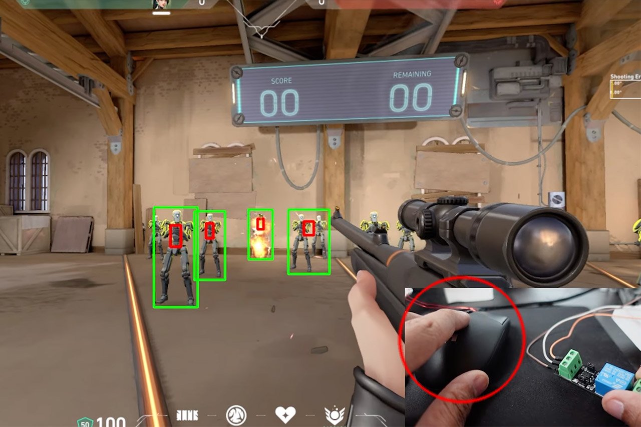 Real-Life Video Game Aimbot Robot Valorant