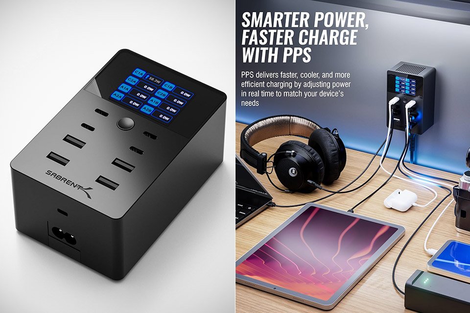 SABRENT 252W 8-Port Charger AX-8PTC