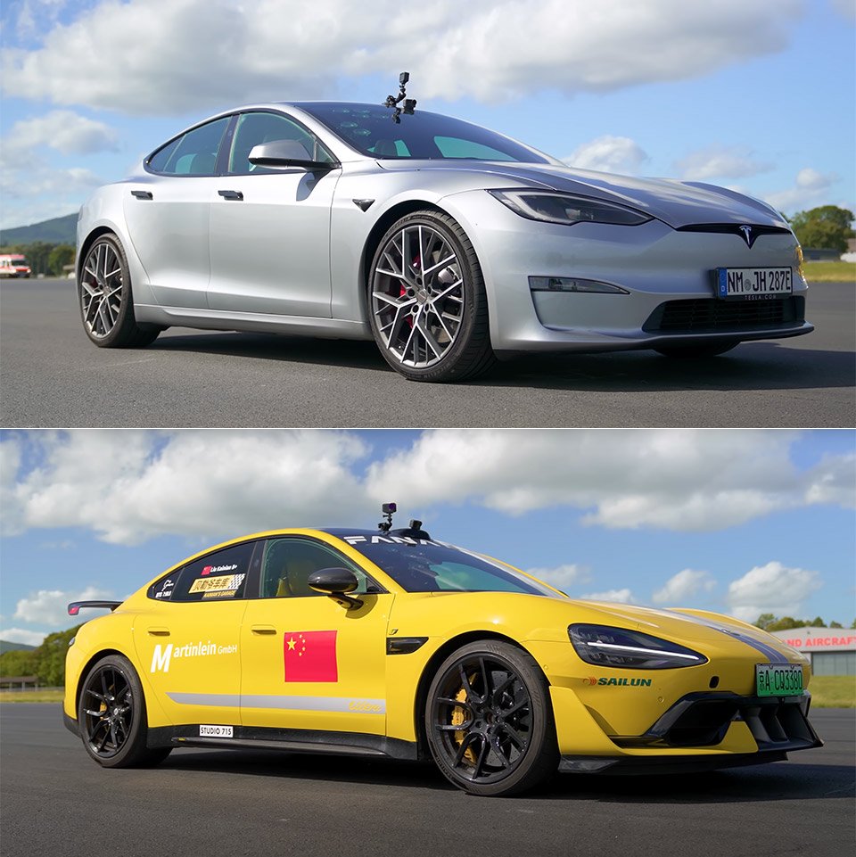 Tesla Model S Plaid vs Xiaomi SU7 Ultra Drag Race