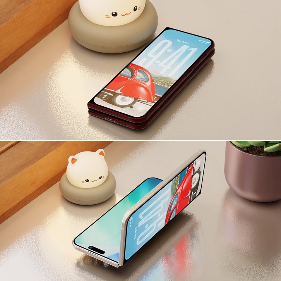 Two iPhone Air Foldable Apple Phone