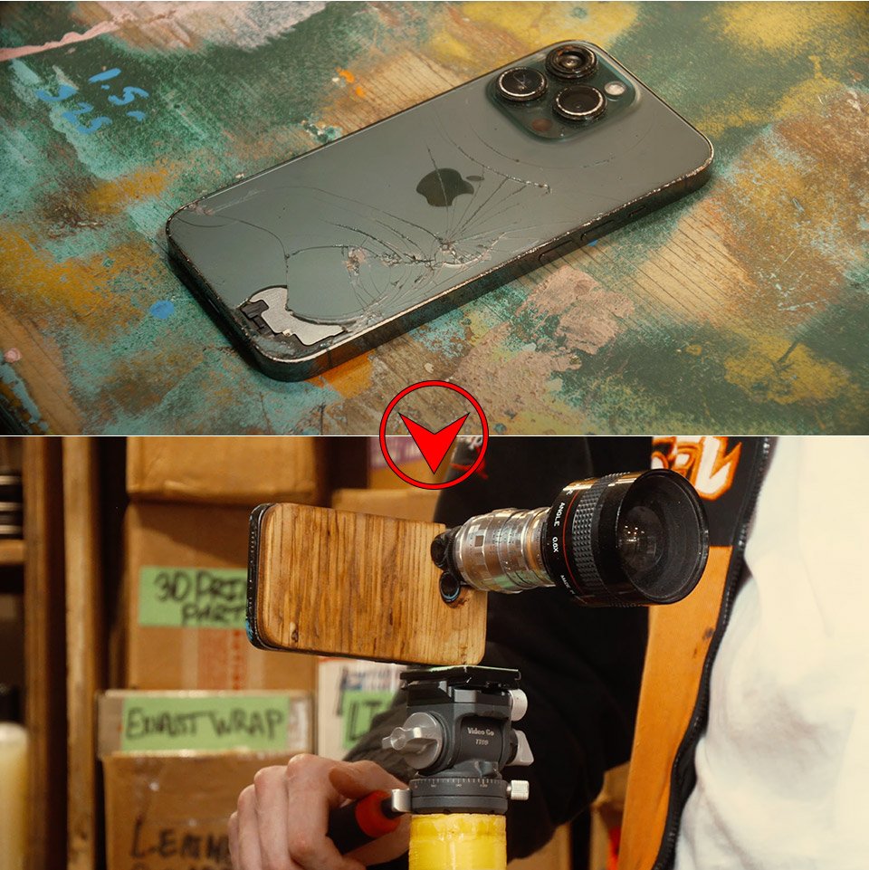 DIY Lens Mod Broken iPhone Cinema Camera