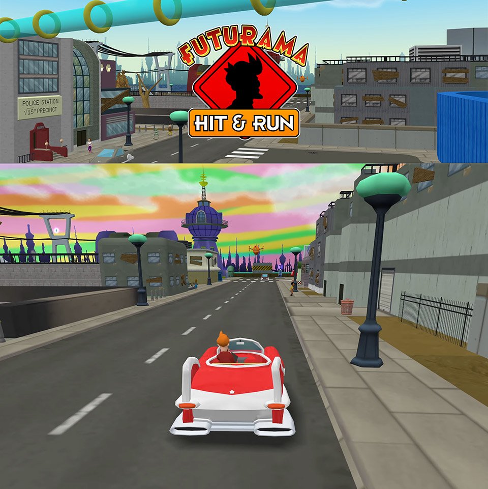 Futurama Hit and Run Simpsons Mod Screenshot