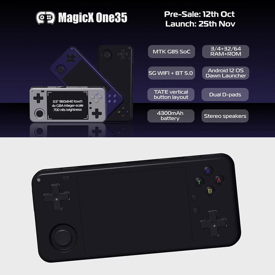 MagicX One 35 Handheld Game Retro Console