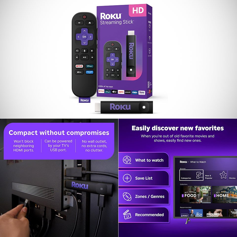Roku Streaming Stick HD 2025